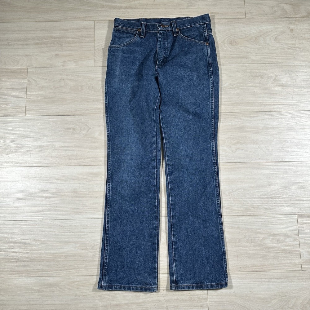 Wrangler Jeans Mens 28x30 Blue Boot Cut Western Cowboy Rodeo 936DSD Retro Y2K